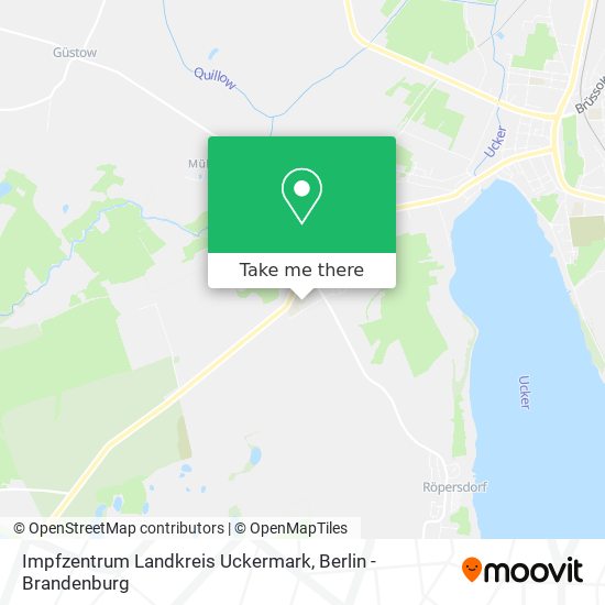 Impfzentrum Landkreis Uckermark map