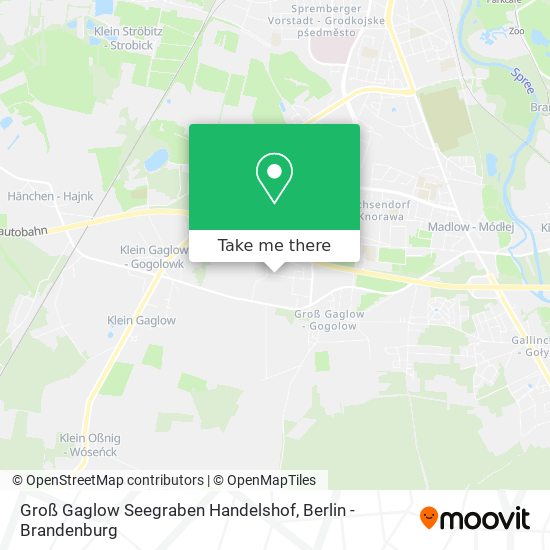 Groß Gaglow Seegraben Handelshof map