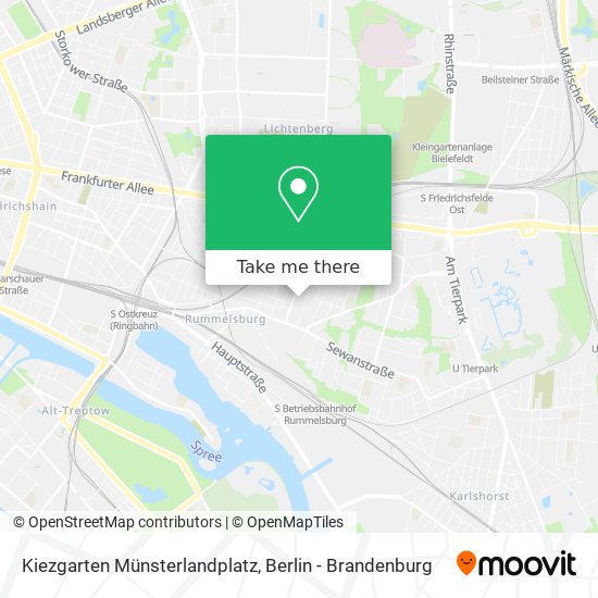 Карта Kiezgarten Münsterlandplatz