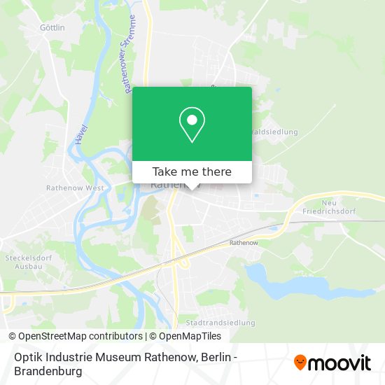 Optik Industrie Museum Rathenow map