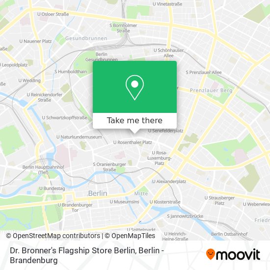 Dr. Bronner's Flagship Store Berlin map