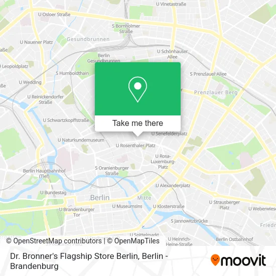Dr. Bronner's Flagship Store Berlin map