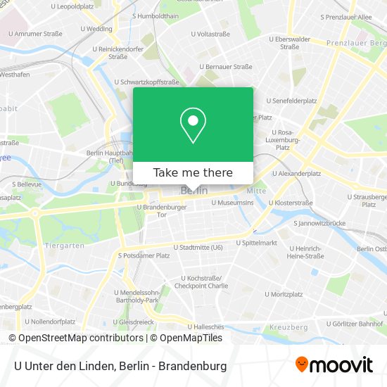 Карта U Unter den Linden
