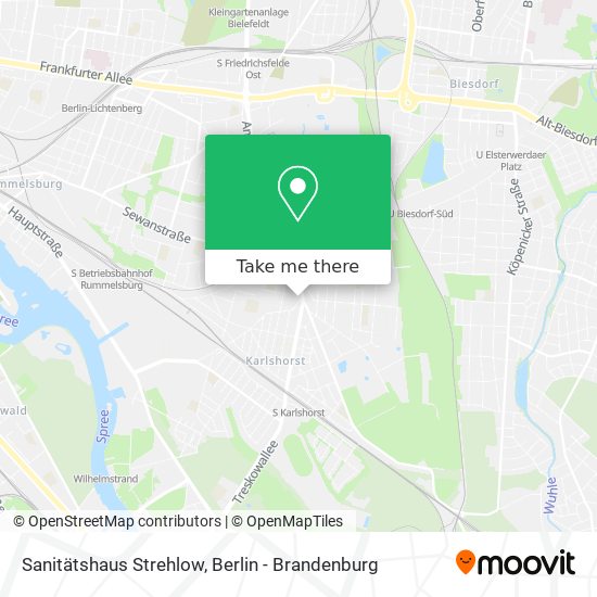 Карта Sanitätshaus Strehlow