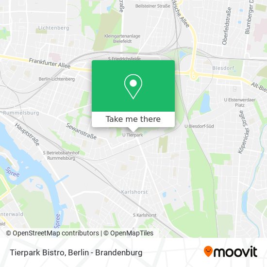 Tierpark Bistro map