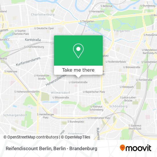 Reifendiscount Berlin map