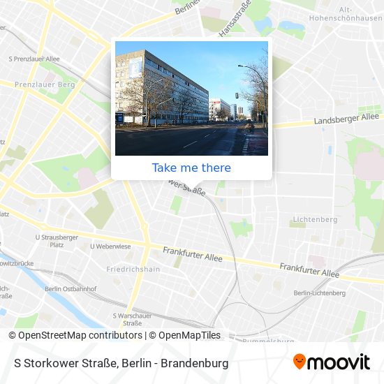 S Storkower Straße map