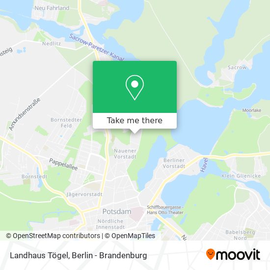 Landhaus Tögel map