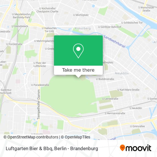 Карта Luftgarten Bier & Bbq