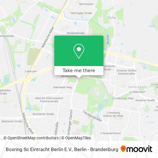 Boxring Sc Eintracht Berlin E.V. map