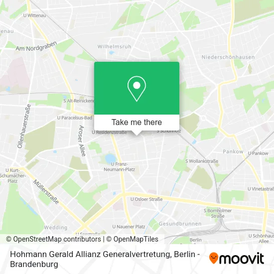 Карта Hohmann Gerald Allianz Generalvertretung