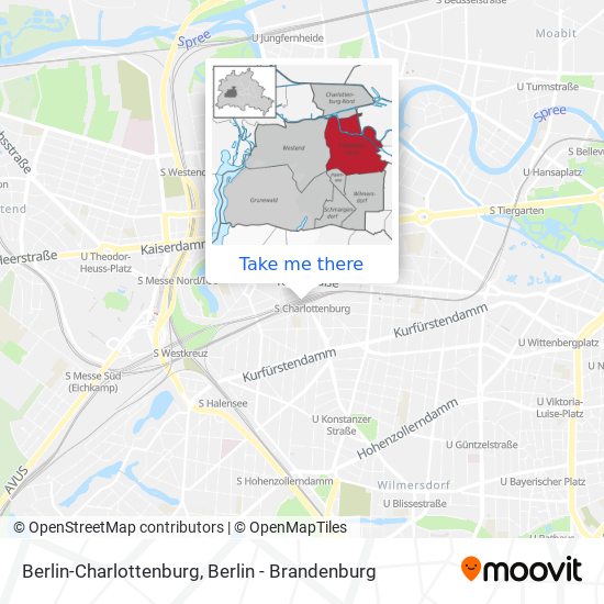 Berlin-Charlottenburg map