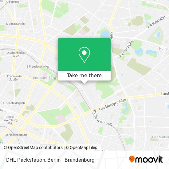 DHL Packstation map