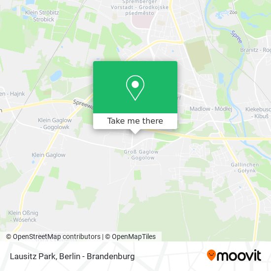 Lausitz Park map