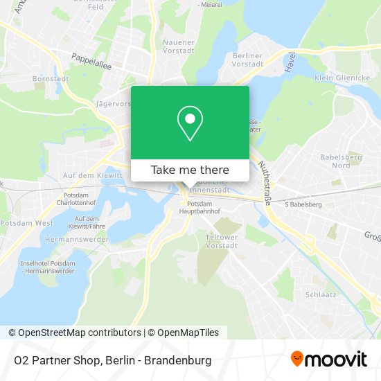 O2 Partner Shop map