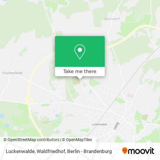 Luckenwalde, Waldfriedhof map