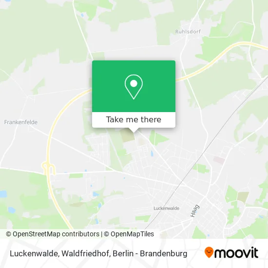 Карта Luckenwalde, Waldfriedhof