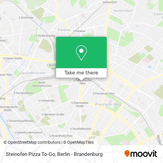 Карта Steinofen Pizza To-Go
