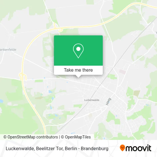 Карта Luckenwalde, Beelitzer Tor