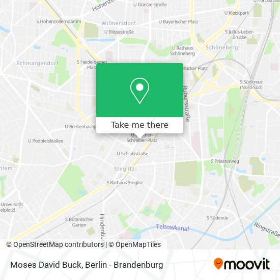 Moses David Buck map