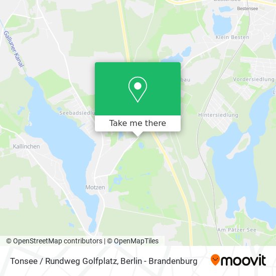 Tonsee / Rundweg Golfplatz map