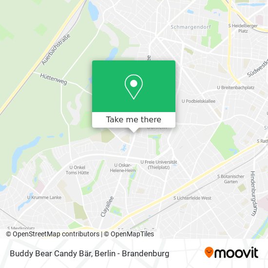 Buddy Bear Candy Bär map