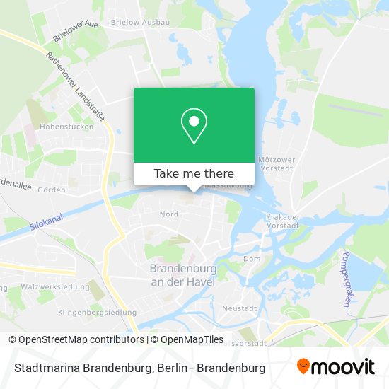Stadtmarina Brandenburg map