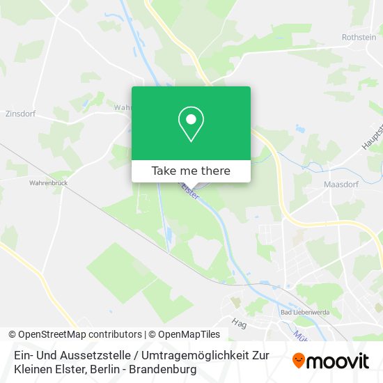 Ein- Und Aussetzstelle / Umtragemöglichkeit Zur Kleinen Elster map