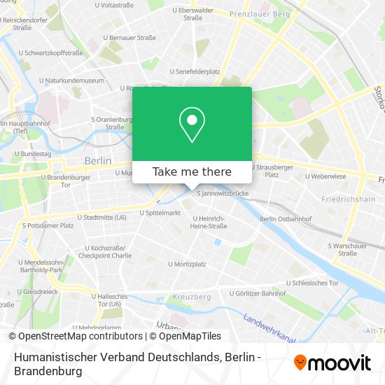 Humanistischer Verband Deutschlands map