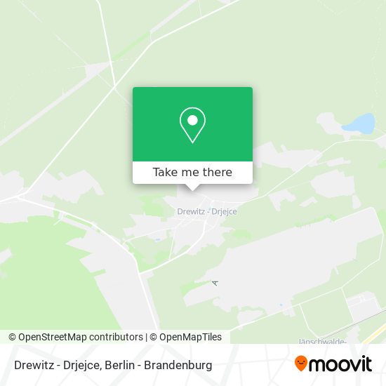Drewitz - Drjejce map