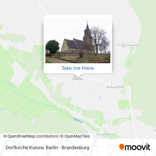 Dorfkirche Kunow map