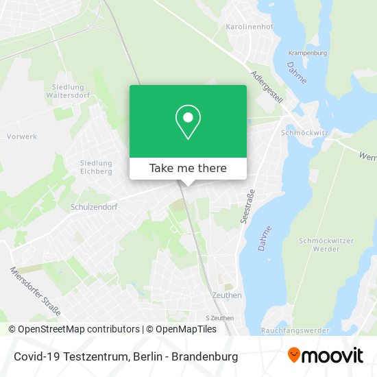 Covid-19 Testzentrum map