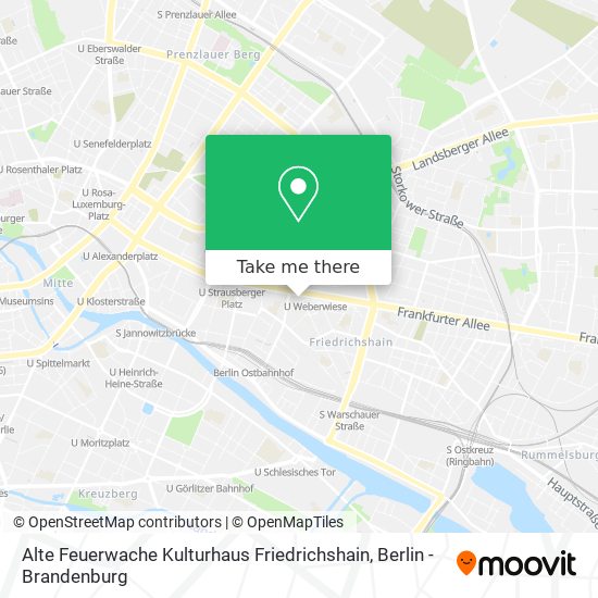 Alte Feuerwache Kulturhaus Friedrichshain map