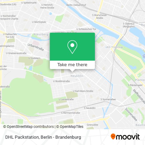 DHL Packstation map