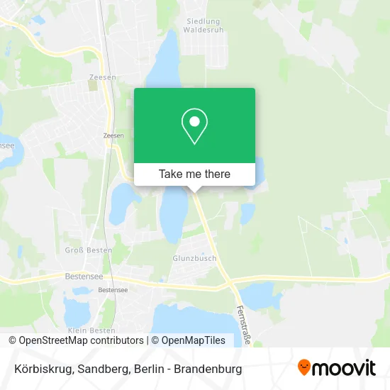 Карта Körbiskrug, Sandberg