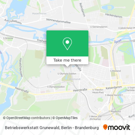 Карта Betriebswerkstatt Grunewald