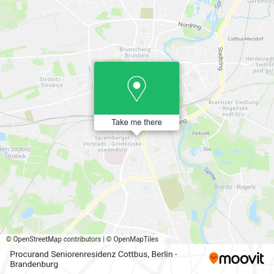 Карта Procurand Seniorenresidenz Cottbus