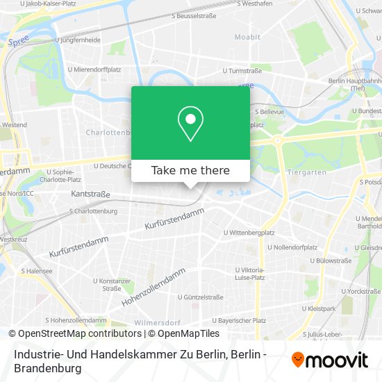 Карта Industrie- Und Handelskammer Zu Berlin