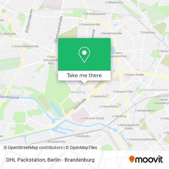 DHL Packstation map