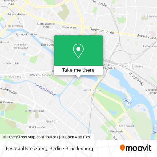 Карта Festsaal Kreuzberg