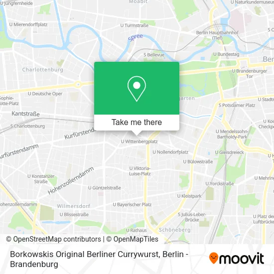 Карта Borkowskis Original Berliner Currywurst