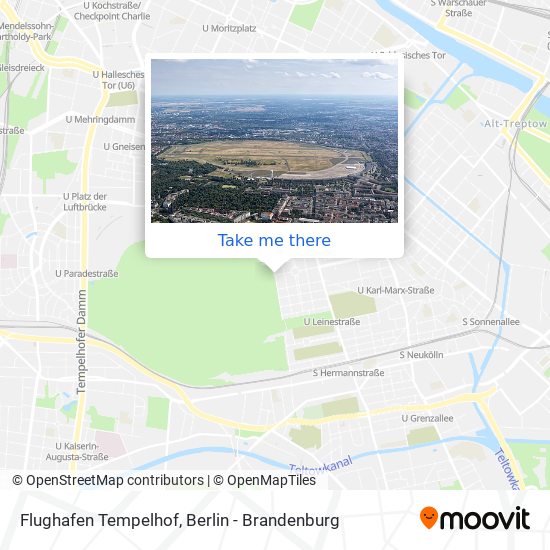Flughafen Tempelhof map