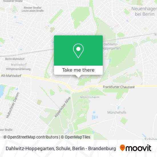Карта Dahlwitz-Hoppegarten, Schule