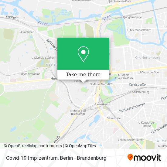 Covid-19 Impfzentrum map