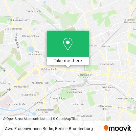 Awo Frauenwohnen Berlin map