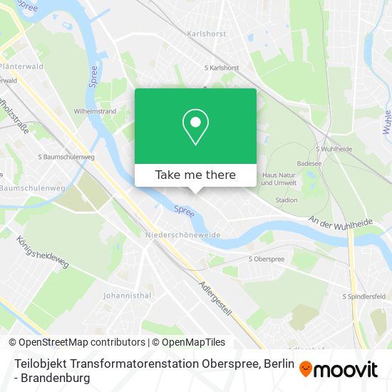 Карта Teilobjekt Transformatorenstation Oberspree