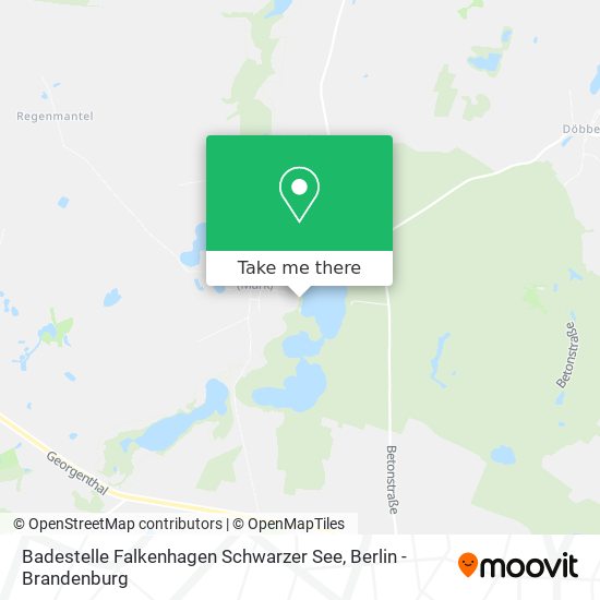Карта Badestelle Falkenhagen Schwarzer See