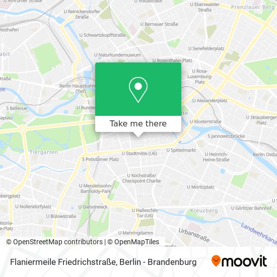Карта Flaniermeile Friedrichstraße