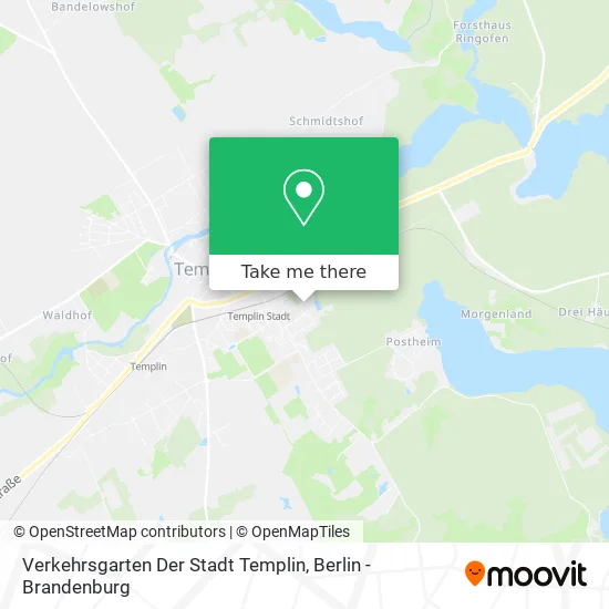 Карта Verkehrsgarten Der Stadt Templin