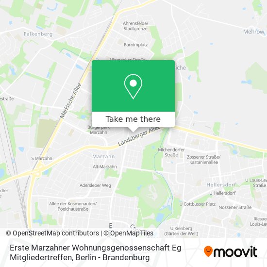 Карта Erste Marzahner Wohnungsgenossenschaft Eg Mitgliedertreffen